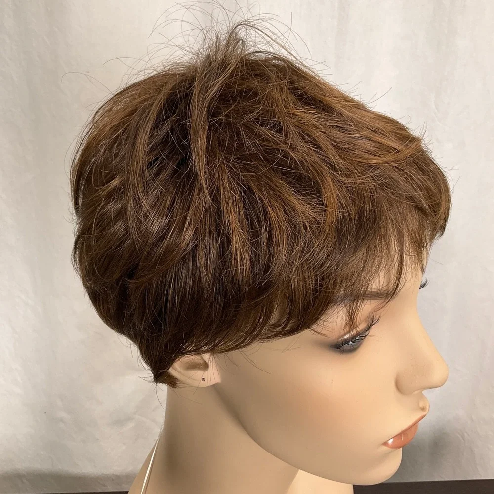 Gabor Essentials Virtue Average 18E399 Wig Womens OS Light Brown Synthetic Pixie